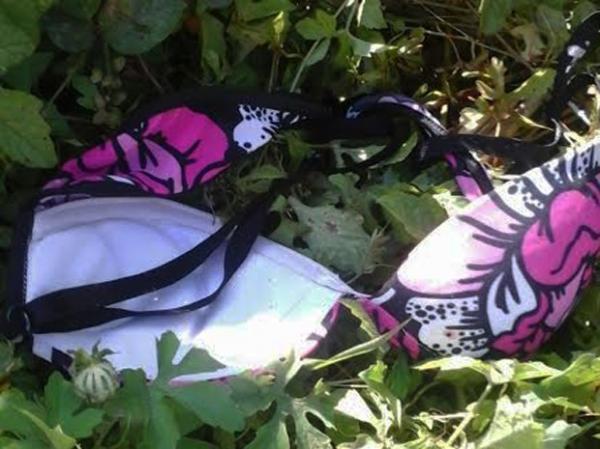Peças de roupas da garota foram encontrados jogados pelo local.(Imagem:Divulgação/Conselho Tutelar)