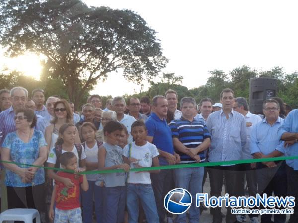 Prefeitura de Floriano inaugura ponte Joaquim Batista no bairro Taboca.(Imagem:FlorianoNews)