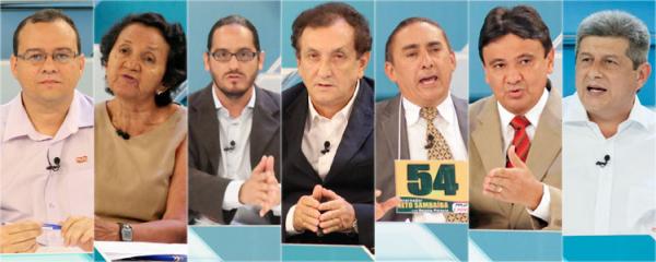 Candidatos ao governo apresentam propostas em debate.(Imagem:Divulgação)