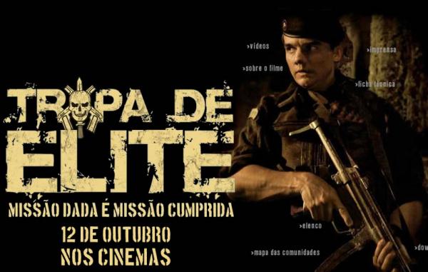 Filme TROPA DE ELITE(Imagem:Divulgação)
