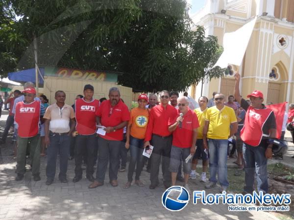 Manifestações promovidas por centrais sindicais.(Imagem:FlorianoNews)