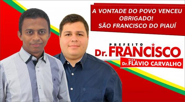 Prefeito consegue reeleger-se e quebra tabu histórico de 20 anos em São Francisco do Piauí.(Imagem:Divulgação)