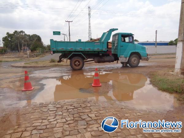 Desperdício de água foi bastante.(Imagem:FlorianoNews)