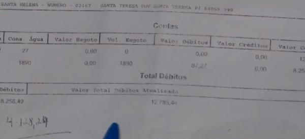 Débito de Maria do Socorro Oliveira chega a mais de 12 mil reais.(Imagem:Reprodução/TV Clube)