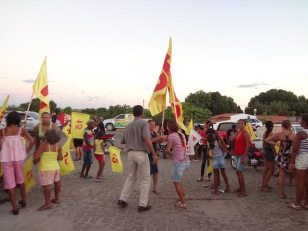 Realizada caminhada da Coligação Unidos por Barão.(Imagem:FlorianoNews)