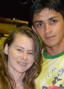 Igor e sua namorada Maria Matos que saiu ferida.(Imagem:Portal Boca do Povo)