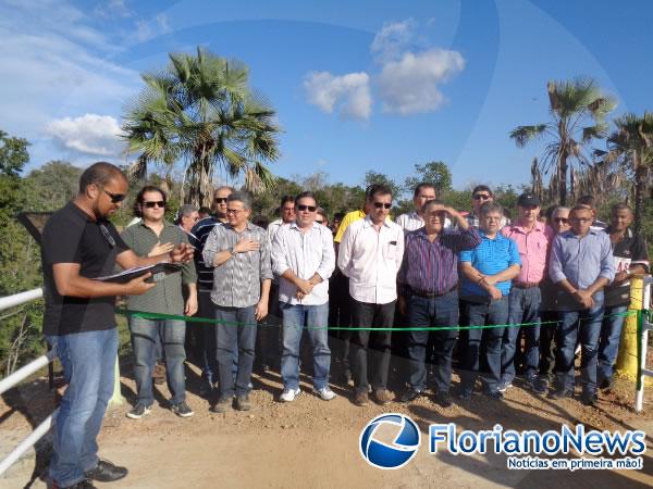 Inaugurada Ponte sobre Riacho Corrente na localidade Manga.(Imagem:FlorianoNews)