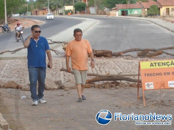 Secretário de Transportes visita obras da Avenida Beira-Rio e anuncia data de inauguração.(Imagem:FlorianoNews)