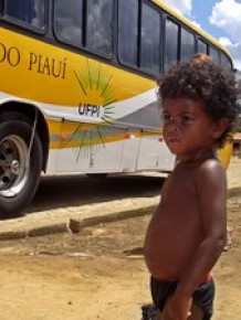 Crianças foram as maiores beneficiadas com a campanha de estudantes.(Imagem:Gustavo Almeida/G1)