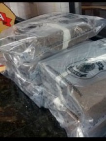 Polícia Federal encontrou droga na bagagem do passageiro.(Imagem:Polícia Federal)