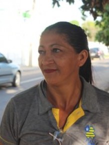 Francisca das Chagas, auxiliar de serviços gerais do Piauí Cap.(Imagem:Ellyo Teixeira/G1)