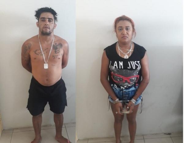 Casal é preso por tráfico e corrupção de menores em Floriano.(Imagem:Reprodução/PN)
