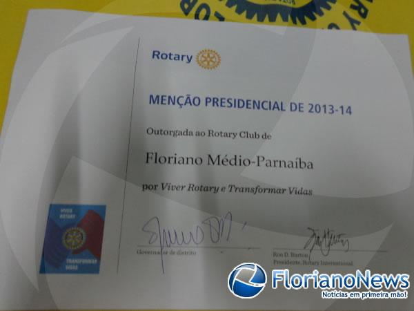 Rotary Club de Floriano Médio Parnaíba recebeu Menção Presidencial 2013-14.(Imagem:FlorianoNews)