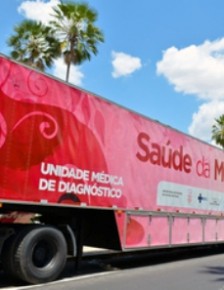 Unidade móvel realizará mamografias e atividades sobre o câncer de mama em Floriano.(Imagem:Márcio Sales)