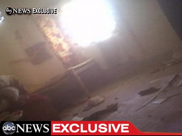 Buraco no quarto bin laden(Imagem:ABC News / Reuters)