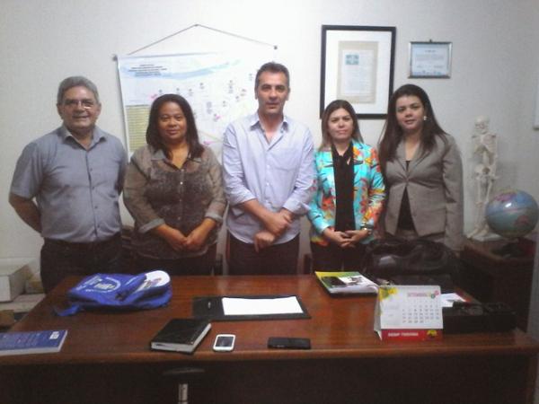 Prefeito e Secretário recebem representantes da Editora Livro Ideal de Fortaleza-CE.(Imagem:Waldemir Miranda)