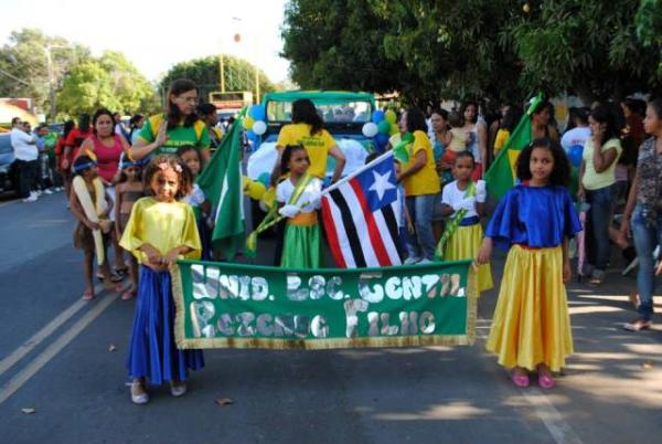 Emoção marca o resgate do desfile cívico de 7 de setembro em Barão de Grajaú.(Imagem:ASCOM)