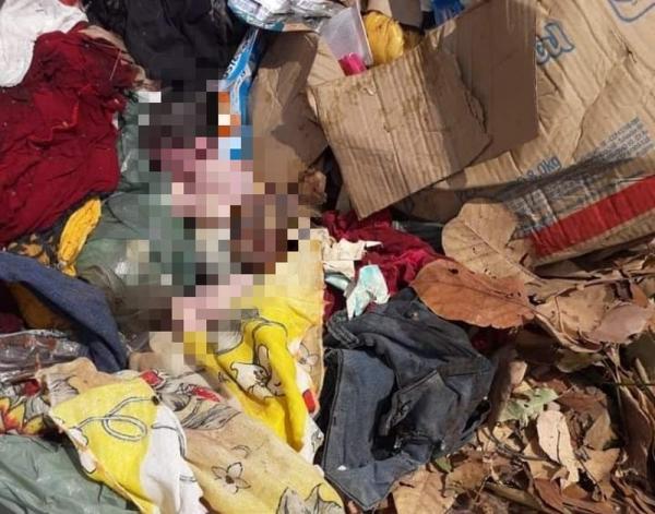 Feto humano é encontrado dentro de saco no lixão de São Pedro do Piauí.(Imagem:Reprodução)