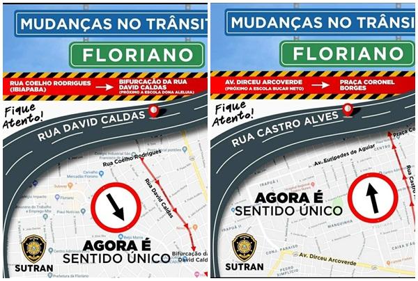 SUTRAN finaliza processo de sinalização nas ruas de Floriano e alerta sobre mudanças.(Imagem:SECOM)