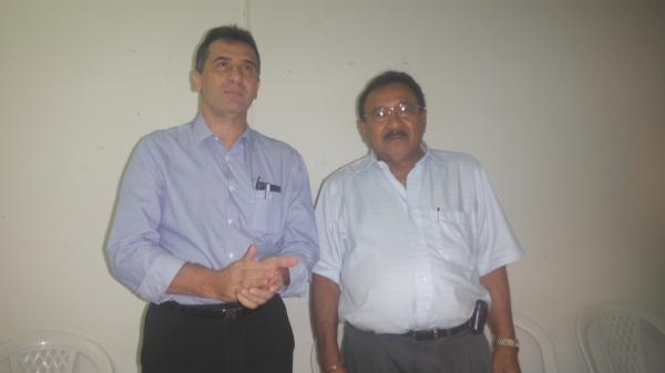 Prefeito Gilberto Júnior e vereador Manoel Simplício.(Imagem:FlorianoNews)