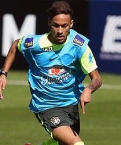 Neymar no treino da seleção.(Imagem:Mowa Press)