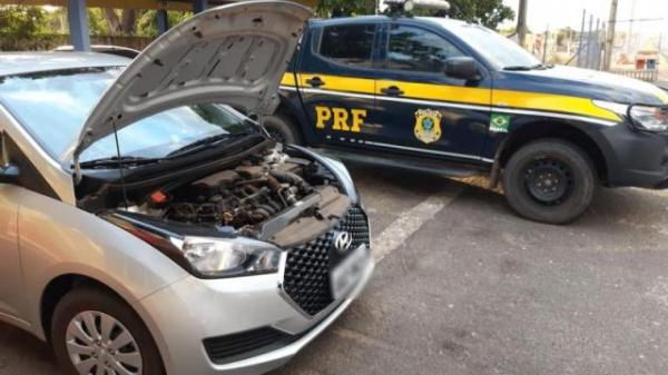 PRF recupera veículo na BR 316 poucos dias após ter sido roubado.(Imagem:PRF)