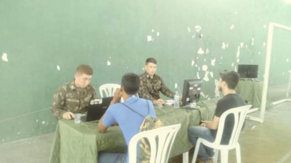 3° BEC realiza o processo de seleção de jovens para o serviço militar em Floriano. (Imagem:FlorianoNews)