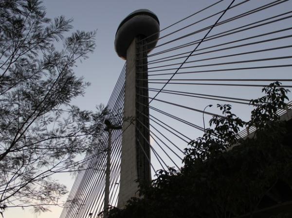 Ponte Estaiada de Teresina.(Imagem:Patrícia Andrade/G1)