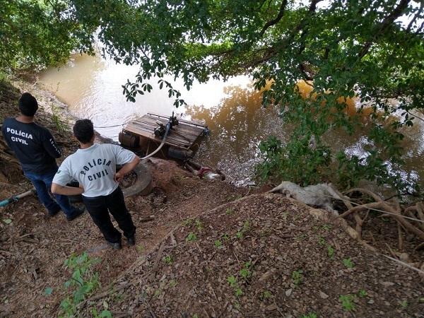 Corpo encontrado nas margens do Rio Parnaíba(Imagem:Divulgação)