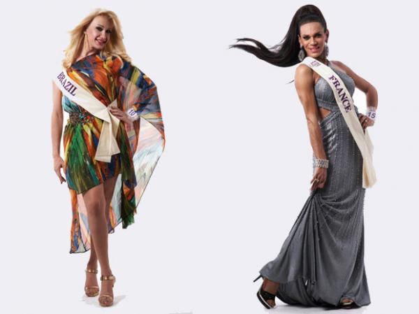 Michelly X, de São Paulo, é a Miss Brasil; Stella Rocha, de Belém, a Miss França, onde vive (Imagem: Divulgação)