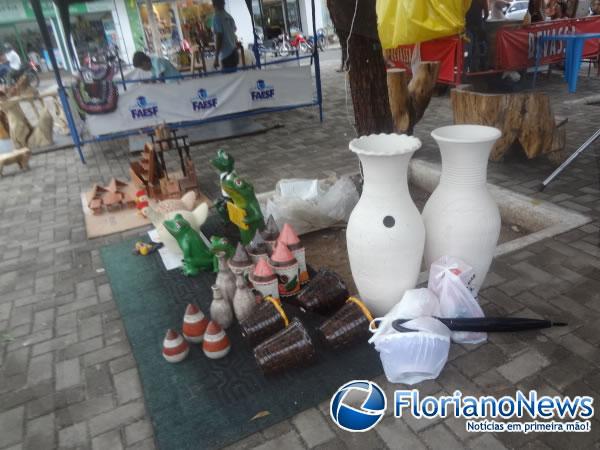 Artesãos expõem em 3ª Feira de Artesanato em Floriano.(Imagem:FlorianoNews)