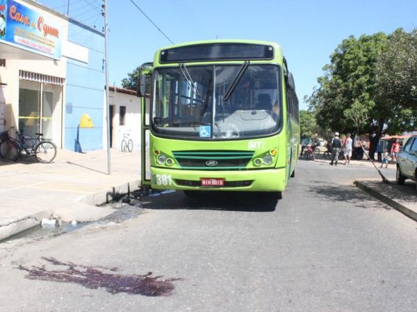 Idoso morreu após colidir com ônibus no Parque Wall Ferraz.(Imagem:Catarina Costa / G1)