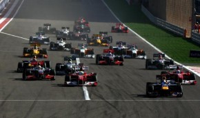 Largada do GP do Barein de 2010, em Sakhir(Imagem:Getty Images)