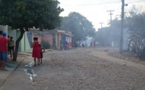 Rua tomada pela fumaça(Imagem:Fotografo amador)