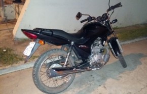 PM recupera moto roubada em Floriano(Imagem:Divulgação)