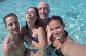 Marquezine curte férias no Caribe com Tatá Werneck e Paulo Gustavo.(Imagem:Divulgação)