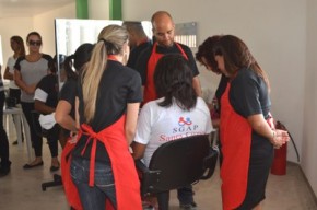 Reeducandas da Penitenciária Feminina participam de dia de beleza.(Imagem:Divulgação)