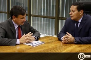 Governador vai apresentar lista de pedidos ao vice-presidente Mourão.(Imagem:Divulgação)