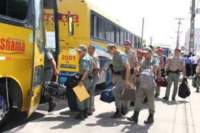 PM envia maior efetivo da história para reforçar eleições no interior.(Imagem:Evelin Santos/Cidadeverde.com)