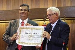 Assembleia concede título de cidadão piauiense ao governador Flávio Dino.(Imagem:Alepi)