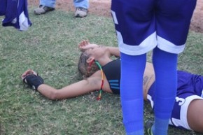 Cinco jogadoras foram levadas ao Hospital de Urgência de Teresina.(Imagem: André Leal)