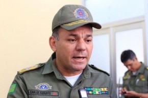 coronel Carlos Augusto, Comandante da PM.(Imagem:Lucas Dias)