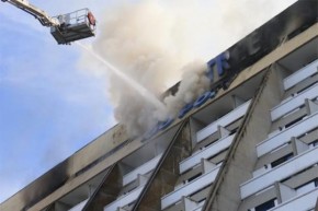 Pintores resgatados de incêndio trabalhavam na suíte para receber Roberto Carlos.(Imagem:Catarina Malheiros)