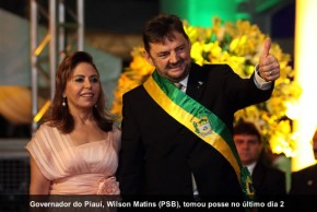 Gov. do Piauí Wilson Martins e a 1º dama Lilian Martins(Imagem:Yahoo)