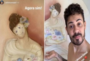 Carlinhos Maia rabisca obra de arte, e autora promete entrar na justiça contra ele(Imagem:Reprodução / Instagram)