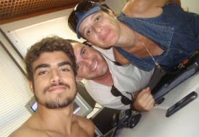 O galã publicou uma foto nos bastidores da novela(Imagem:divulgaçãp)