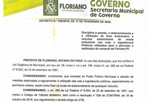 Decreto Nº 020/2019 e Decreto Nº 005/2018(Imagem:Divulgação)