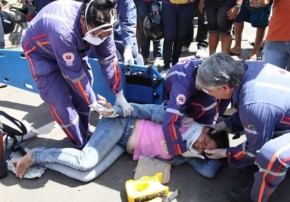 Motociclista é atropelada na Zona Leste de Teresina.(Imagem:Divulgação)