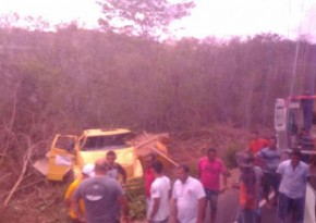 Carro-pipa tomba e motorista morre após ficar preso nas ferragens.(Imagem:Divulgação)