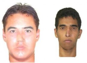 Retratos falados de supostos assassinos do mototaxista.(Imagem:Divulgação)